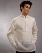  Men's Barong White Jusi fabric 100379 White 